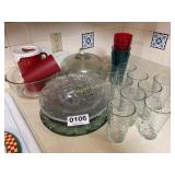 Cups, serving trays, plastic cups