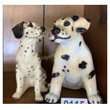 (2) ceramic Dalmatian figurines