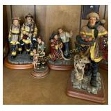 (4) Red Hats of Courage figures