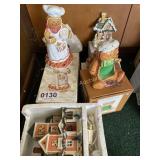 (5) Christmas figurines