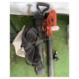 B&D electric blower, blower extender/bag
