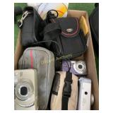 (3) cameras and travel cases