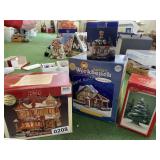 (4) Christmas Village figures