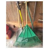 Rake,  shovels and more
