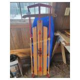 Flexible Flyer sled, plastic sled