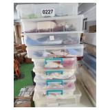 (9) Totes with quilting fabric