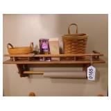 24" Shelf and baskets