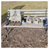 Bench, birdhouses and more (as is)