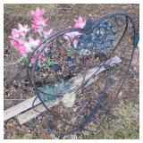 Plant stands, suet holders, solar lights
