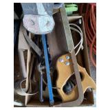 Radio, saws, tools