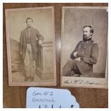 (2) CDV photos of Gen. W.S. Rosecrans (Civil War)