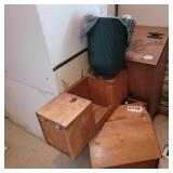 Tator/onion bin, wood box and more