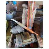 Bird house, tools, wire holder