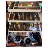 Tackle box with contents