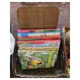 Basket, bird books, more