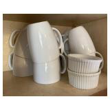 Corelle mugs, Shenango dishes