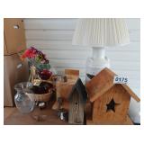 Bird house decor, lamp and more