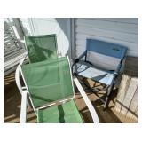 (3) lawn chairs