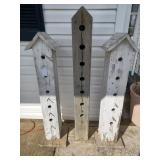 (3) birdhouses