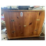 Storage cabinet (36"x20"x30"), table lamp