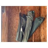 (3) folding bag chairs