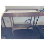 DIY Wood and metal cart (40"x14"x30")
