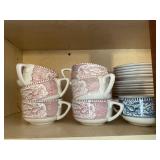Currier & Ives dish set