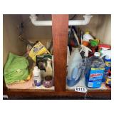 Towels, cleaning supplies