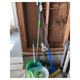 Mop bucket, mops and more
