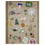 Costume jewelry mostly pins