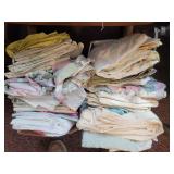 Misc sheets, and embroidered pillowcases