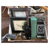 Amish pictures, candles, match safe, more