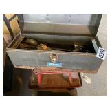 Toolbox and contents, stool