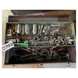 Toolbox and contents, socket set