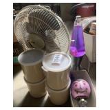 Can, lava lamp, containers and more