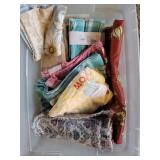 Kitchen towels, placemats, and blanket