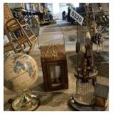Globe, lantern, lighthouse decor