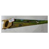 Painted hand saw