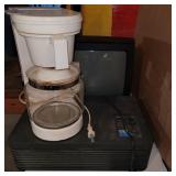 Coffee pot, air filtering system and TV