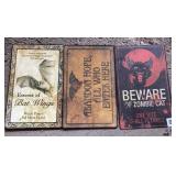 (3) Metal signs