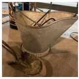 Ash bucket, shovel -as is