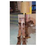 Lamp stand, shelf brackets and paper towel holder