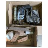Wedge, Sander, drill, crow bar and more