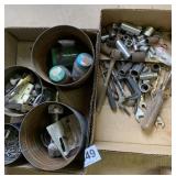 Misc sockets, wrenches, screws and more