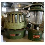 Coleman heater and Coleman lantern