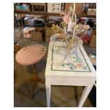 Table, stool, decoration