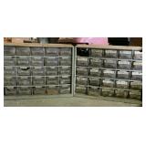 (2) nuts & bolt organizers w/Contents