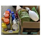 Cleaning supplies (used) and more