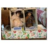 Anne of Green Gables doll and (2) porcelain dolls