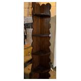 Wooden corner shelf (approx 73' H)